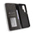 For Oukitel C68 Leather Case Wallet Stand Retro Texture Phone Cover - Black - 5