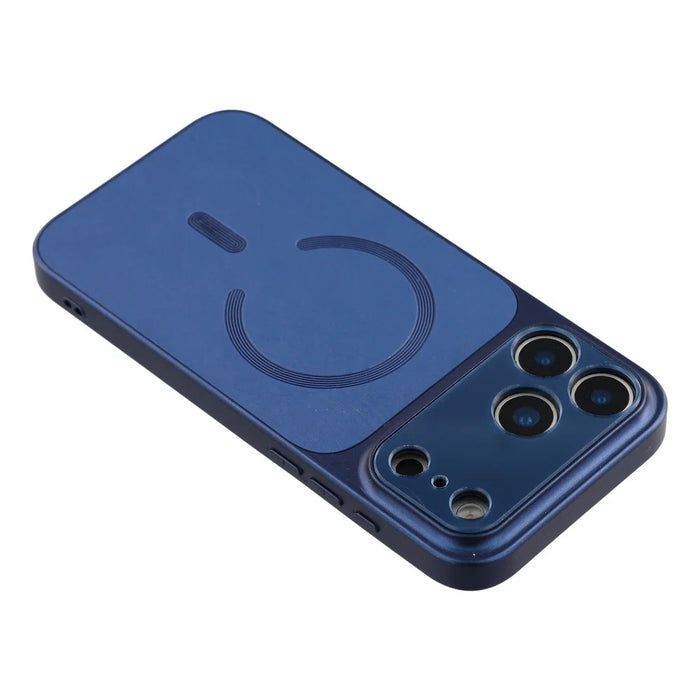 For iPhone 17 Pro Case Compatible with MagSafe Precise Cutout TPU PC PU Phone Cover - Blue - 5