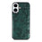For iPhone 17 Case Crocodile Texture PU Leather Coated PC + TPU Electroplating Phone Cover - Green - 3