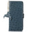 For OnePlus 15 5G Case RFID Blocking Genuine Cow Leather Phone Case Ostrich Texture - Blue - 6