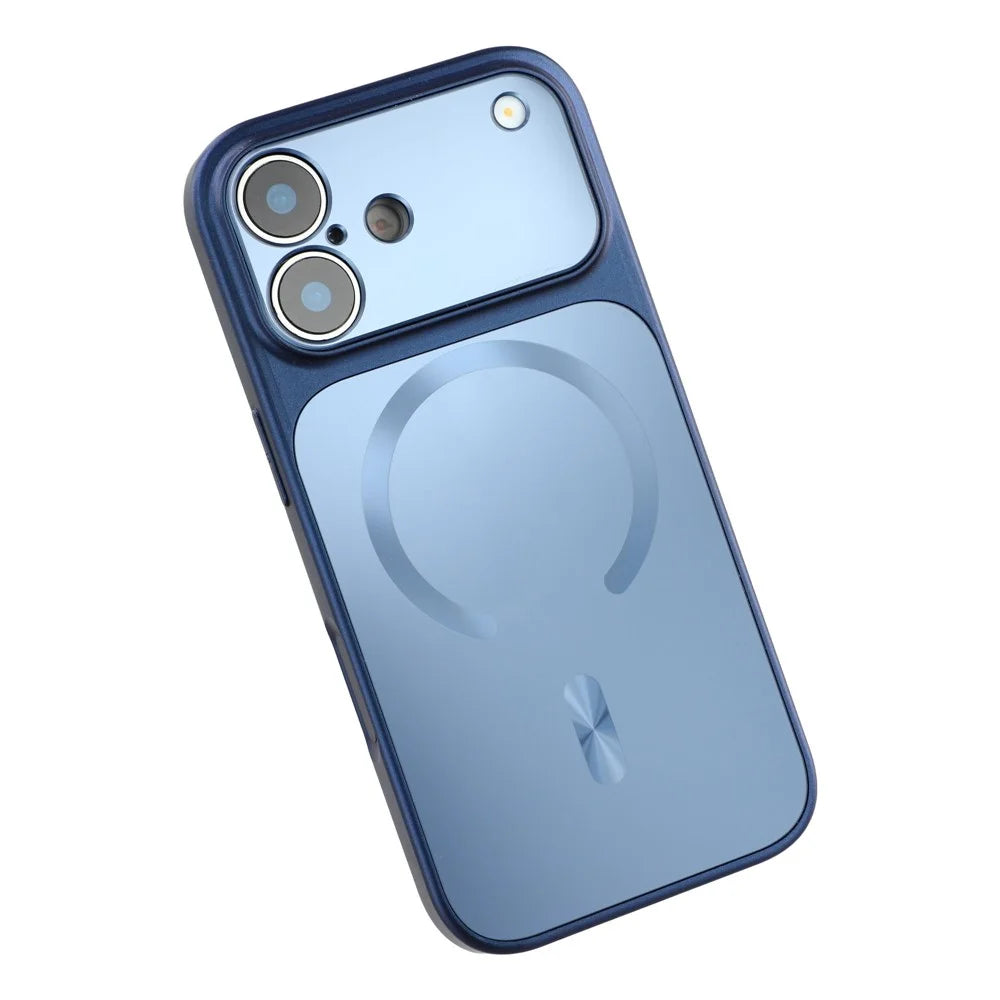 For iPhone 17 Case Compatible with MagSafe Anti Scratch TPU + PC Phone Cover - Blue - 3