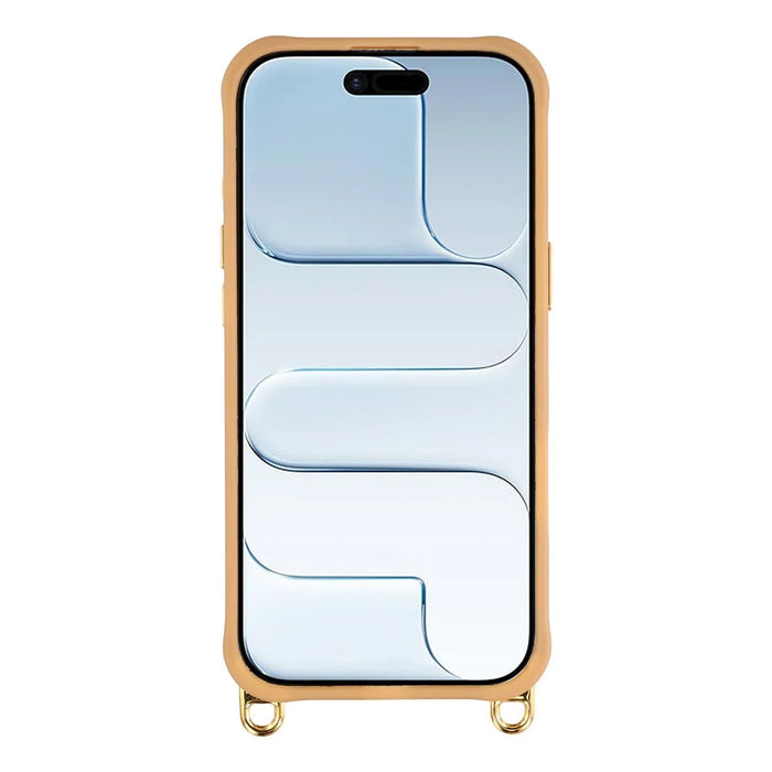 For iPhone 16 Plus Case Compatible with MagSafe PC TPU Phone Cover with Adjustable Lanyard / Camera Frame Kickstand - Brown - 2