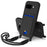 For Google Pixel 9a Liquid Silicone Case  Phone Back Cover with Card Holder and Short Strap - Black - 1