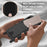 For Google Pixel 9a Liquid Silicone Case  Phone Back Cover with Card Holder and Short Strap - Black - 6