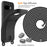 For Google Pixel 9a Case Liquid Silicone Card Holder Back Phone Cover with Lanyard - Black - 7