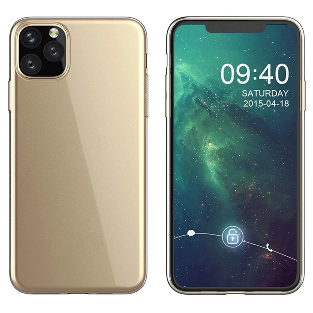 For iPhone 11 Pro Max 6.5 inch Mobile Phone Shell Protector Anti-Shock Phone Case Ultra Thin High Transparency Clear Flexible TPU Cover - 4