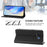 For Google Pixel 10a Leather Case RINACASIS RC01 Phone Cover with RFID Blocking Wallet Stand - Black - 4