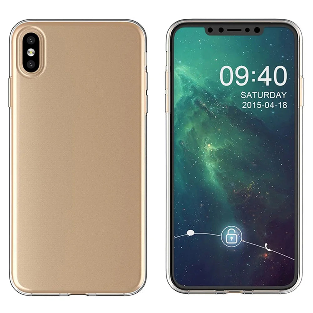 For iPhone X / XS 5.8 inch Ultra Slim Super Clear Anti-Scratch Cell Phone Case Shockproof Flexible TPU Cover - 3