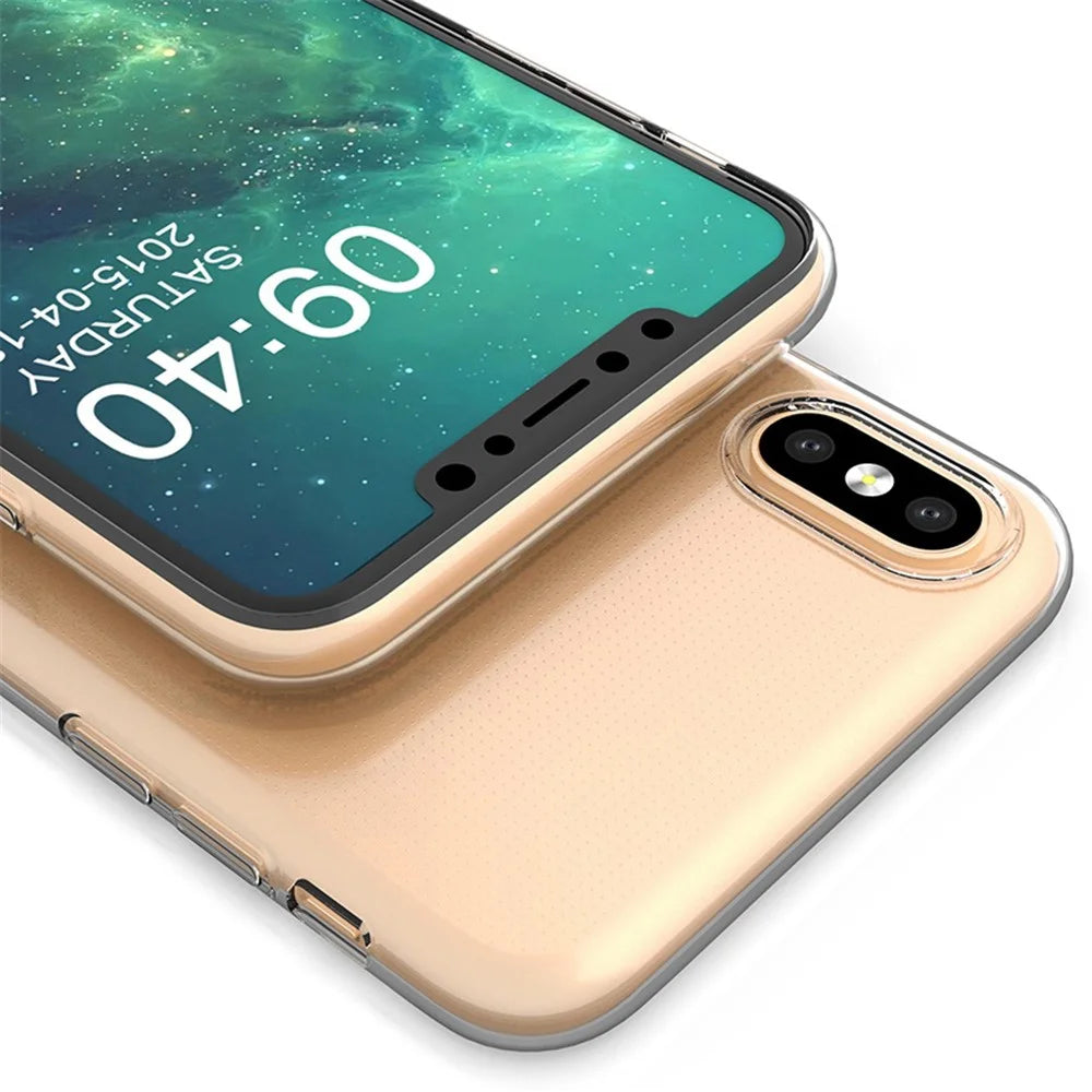 For iPhone X / XS 5.8 inch Ultra Slim Super Clear Anti-Scratch Cell Phone Case Shockproof Flexible TPU Cover - 6
