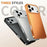 For iPhone 17 Pro Max Case Locking Buckle Alloy Frame Matte PC Back Phone Cover - Orange - 4