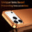 For iPhone 17 Pro Case Locking Buckle Alloy Frame Matte PC Back Phone Cover - Orange - 6