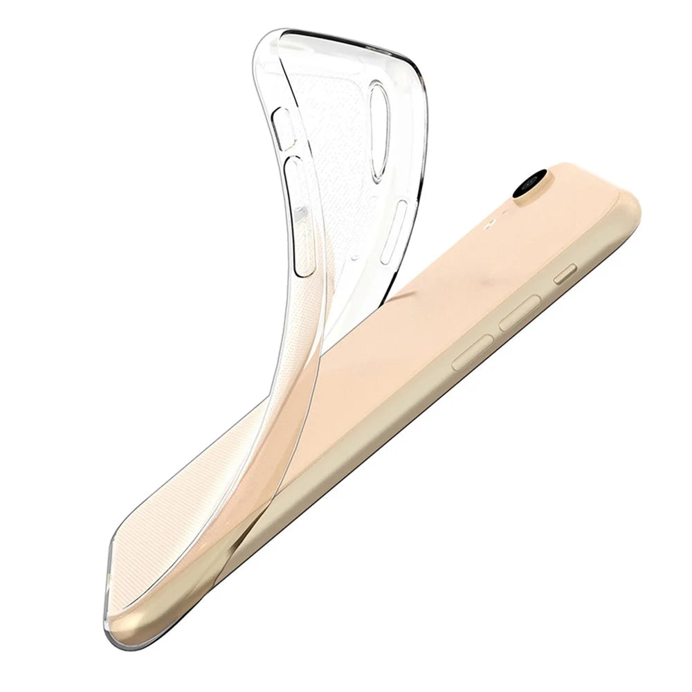 For iPhone XR 6.1 inch Ultra Slim Super Clear TPU Cell Phone Case Drop-Proof Protective Back Cover - 2