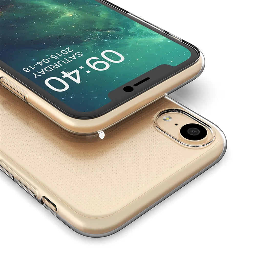 For iPhone XR 6.1 inch Ultra Slim Super Clear TPU Cell Phone Case Drop-Proof Protective Back Cover - 6