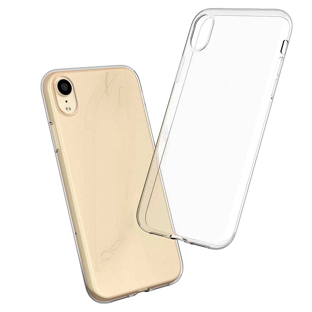 For iPhone XR 6.1 inch Ultra Slim Super Clear TPU Cell Phone Case Drop-Proof Protective Back Cover - 7