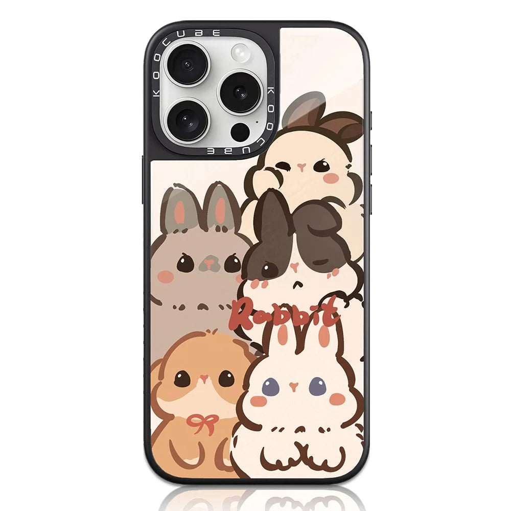 For iPhone 14 Pro Case Compatible with MagSafe Pattern Printing TPU PC High Aluminium-silicon Glass Phone Cover - Style A - 1