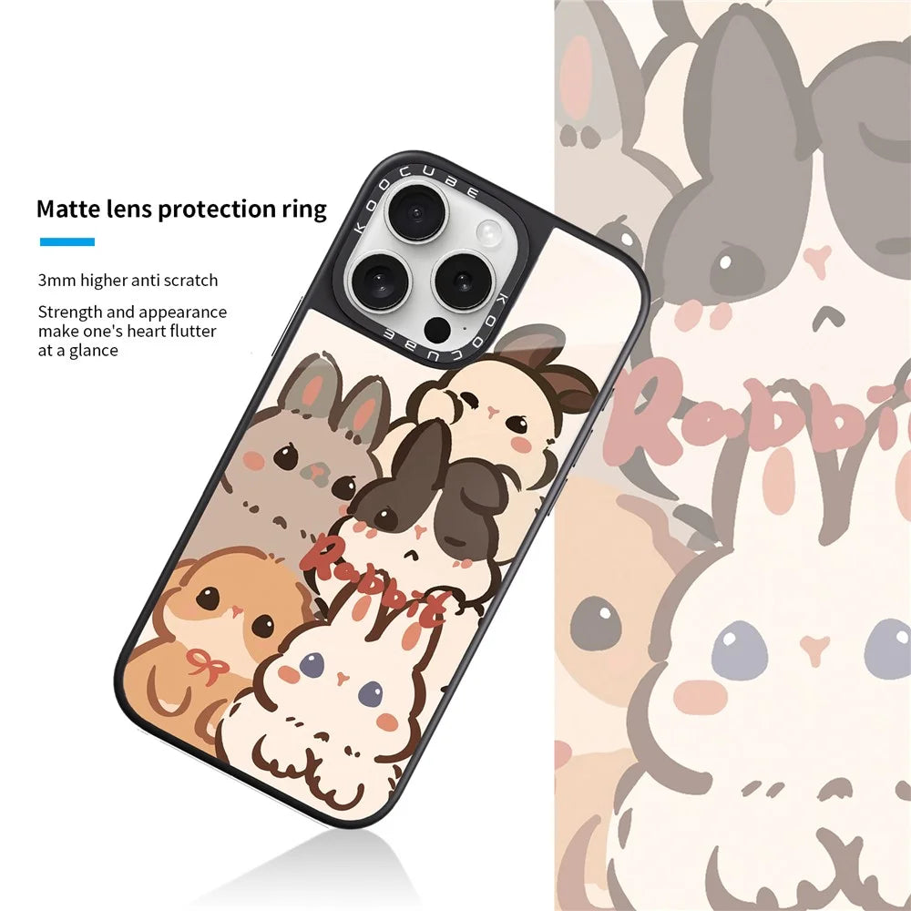 For iPhone 14 Pro Case Compatible with MagSafe Pattern Printing TPU PC High Aluminium-silicon Glass Phone Cover - Style A - 3