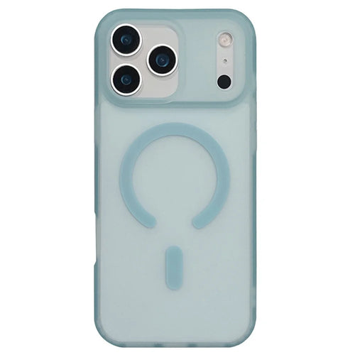 For iPhone 17 Pro Max Phone Case Compatible with MagSafe TPU PC Skin-Feel Phone Back Cover - Green - 1