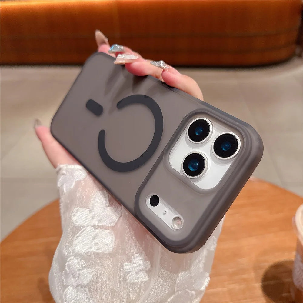 For iPhone 17 Pro Max Phone Case Compatible with MagSafe TPU PC Skin-Feel Phone Back Cover - Green - 4