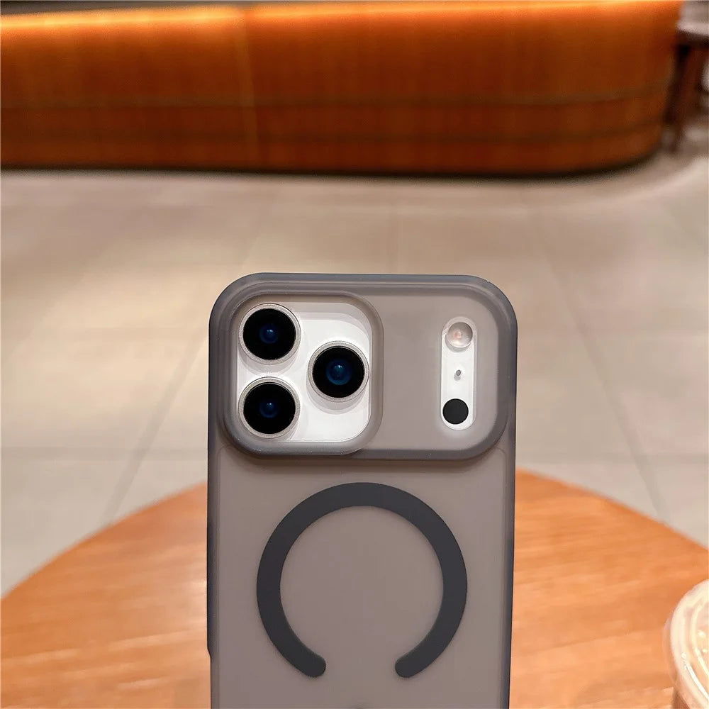 For iPhone 17 Pro Phone Case Compatible with MagSafe TPU PC Skin-Feel Phone Back Cover - Green - 6