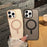 For iPhone 16 Pro Phone Case Compatible with MagSafe TPU PC Skin-Feel Phone Back Cover - Pink - 3