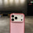 For iPhone 17 Pro Max Case 2.0MM TPU PC Glitter Protective Phone Back Cover - Transparent Pink - 4