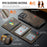MAGKING K4 Series For iPhone 16 Pro Case Compatible with MagSafe Detachable Wallet PU TPU PC Phone Cover - Coffee - 7