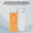 For iPhone Air Case Compatible with MagSafe Skin Touch TPU PC Phone Back Cover - Orange - 2