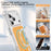 For iPhone 18 Pro Max / 17 Pro Max Case Compatible with MagSafe Skin Touch TPU PC Phone Back Cover - Orange - 7