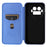 For Realme GT 8 Pro 5G Case Carbon Fiber Texture Drop-Proof PU Leather Phone Cover - Blue - 4