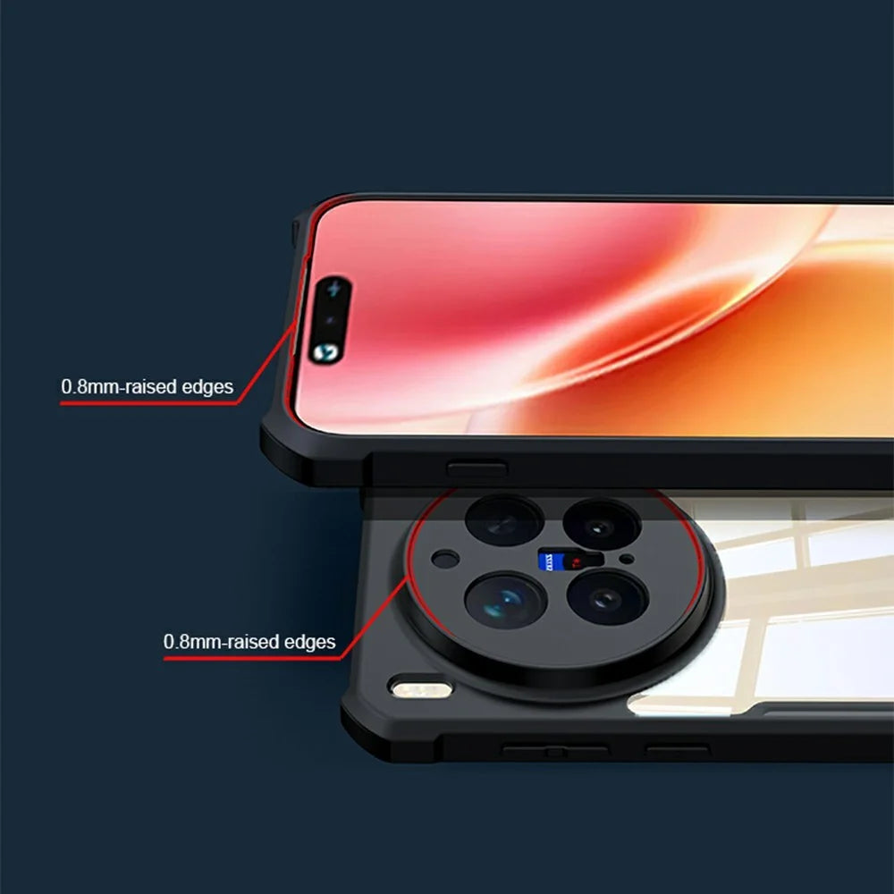 XUNDD For vivo X300 5G Case Dropproof TPU + Acrylic Clear Back Phone Cover - 5