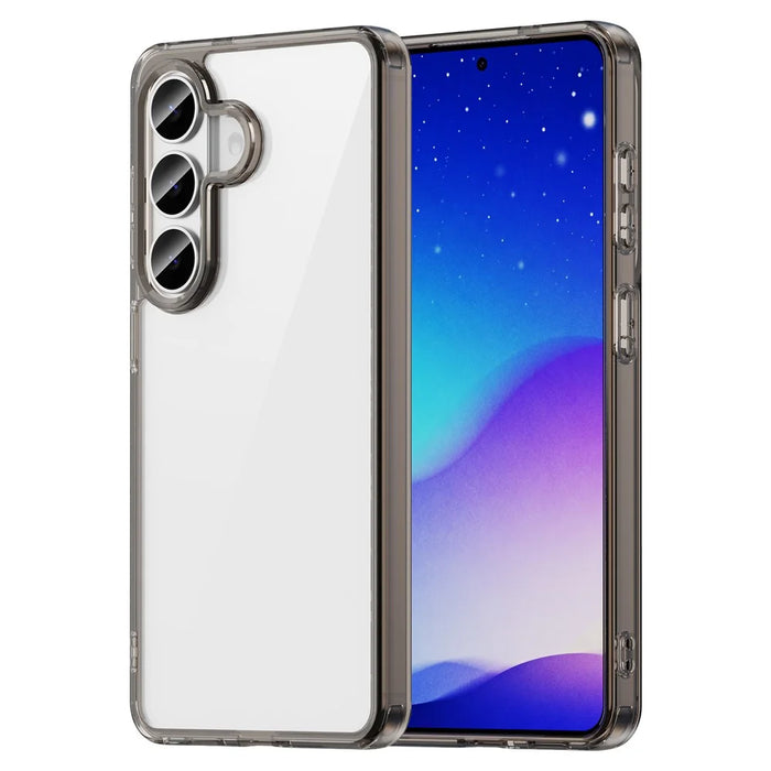 For Samsung Galaxy S26 Case TPU + Acrylic Phone Back Cover Anti Yellowing - Black - 1