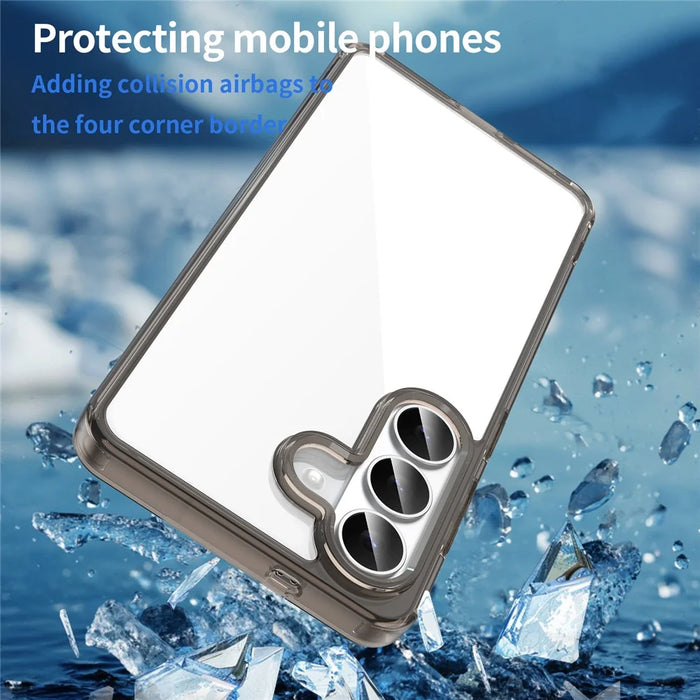 For Samsung Galaxy S26 Case TPU + Acrylic Phone Back Cover Anti Yellowing - Black - 5