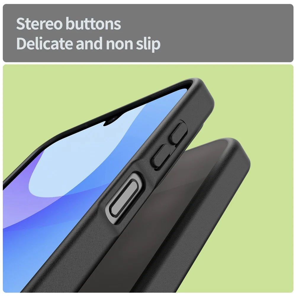 For Samsung Galaxy A26 5G Case Skin Touch Matte Anti Drop TPU PC Phone Back Cover - Black - 5