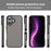 For iPhone 16 Plus Case Skin Touch Matte Anti Drop TPU PC Phone Back Cover - Black - 2