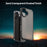 For iPhone 16 Plus Case Skin Touch Matte Anti Drop TPU PC Phone Back Cover - Black - 4