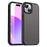 For iPhone 15 Plus  /  14 Plus Case Skin Touch Matte Anti Drop TPU PC Phone Back Cover - Black - 1