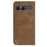 For Sony Xperia 10 VII Case Strong Magnetic Leather Wallet Phone Cover with Striped Texture - Brown - 5