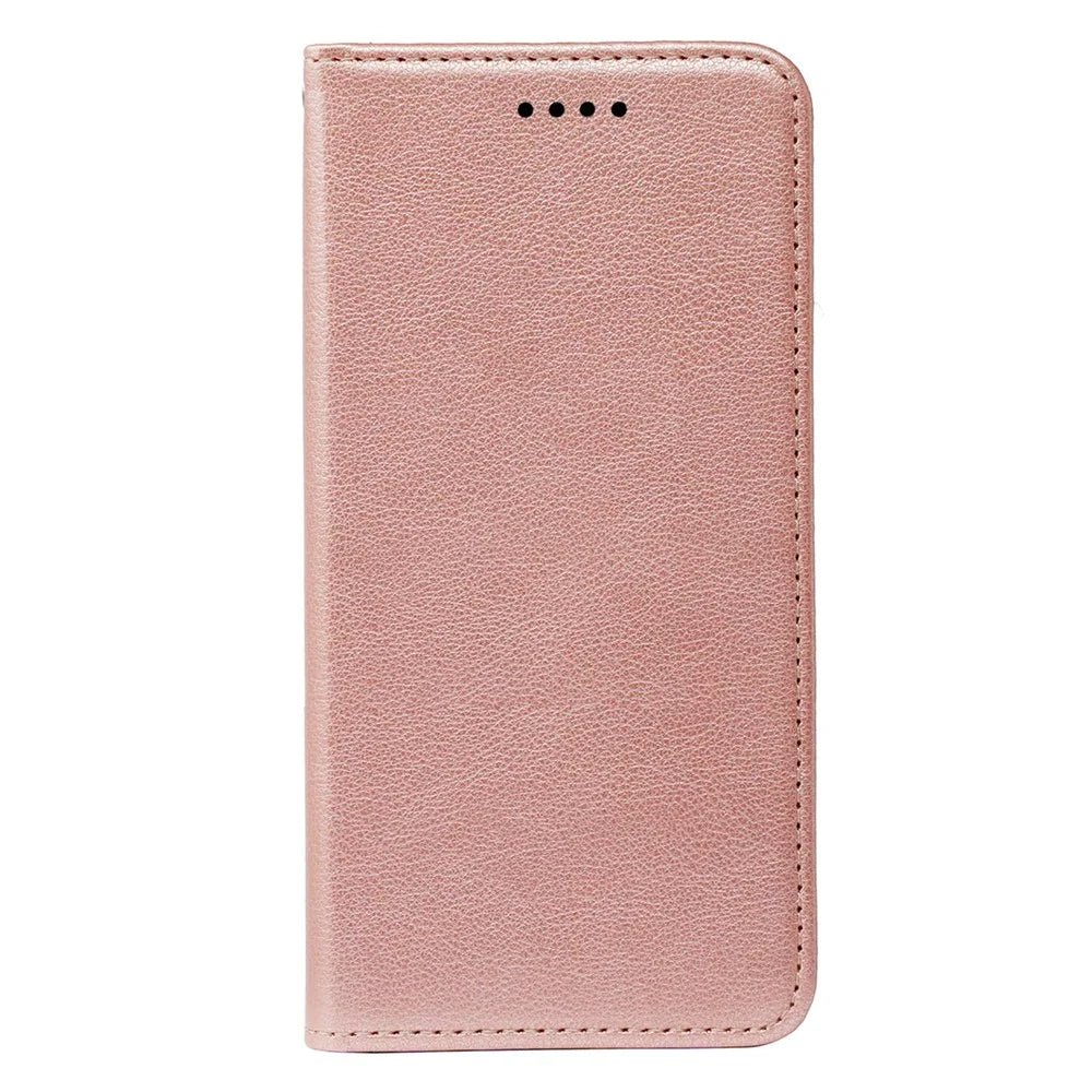For OnePlus 15R 5G / Ace 6T 5G / Ace 6 5G Case Wallet RFID Blocking Leather Phone Cover Strong Magnetic Closure - Rose Gold - 4