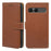 For Sony Xperia 10 VII Case RFID Blocking Wallet Litchi Texture Leather Phone Cover Magnetic Clasp - Brown - 1