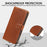 For Sony Xperia 10 VII Case RFID Blocking Wallet Litchi Texture Leather Phone Cover Magnetic Clasp - Brown - 4