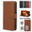 For Sony Xperia 10 VII Case RFID Blocking Wallet Litchi Texture Leather Phone Cover Magnetic Clasp - Brown - 5
