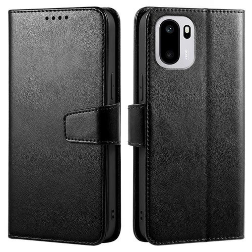For OnePlus 15R 5G / Ace 6T 5G / Ace 6 5G Case Stand Card Holder Wallet Leather Phone Cover - Black - 1
