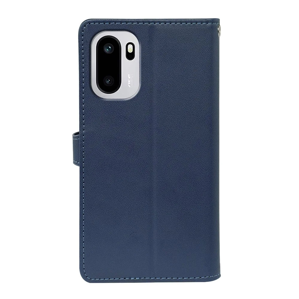 For OnePlus 15R 5G / Ace 6T 5G / Ace 6 5G Case with 9 Card Slots PU Leather Stand Phone Cover - Blue - 6