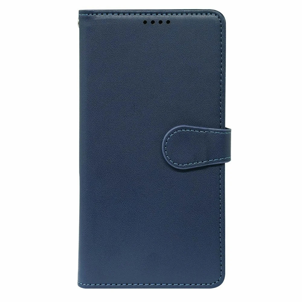 For Sony Xperia 10 VII Case with 9 Card Slots PU Leather Stand Phone Cover - Blue - 5