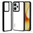 IBMRS For Realme 15 5G Case Soft TPU Frame Hard PC Back Anti-Fall Phone Cover - Transparent Black - 1