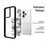 IBMRS For Realme 15 5G Case Soft TPU Frame Hard PC Back Anti-Fall Phone Cover - Transparent Black - 3