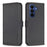 BINFEN COLOR For Samsung Galaxy A37 5G Case  BF31  PU Leather Flip Folio Phone Wallet Cover - Black - 1