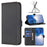 BINFEN COLOR For Samsung Galaxy A37 5G Case  BF31  PU Leather Flip Folio Phone Wallet Cover - Black - 6