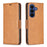 For Samsung Galaxy S26+ Case Shockproof PU Leather Cover with Wallet Card Slots - Yellow - 1