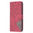 BINFEN COLOR For Samsung Galaxy A57 5G Phone Case  Wallet Stand Geometry Imprinted Leather Cover - Red - 2